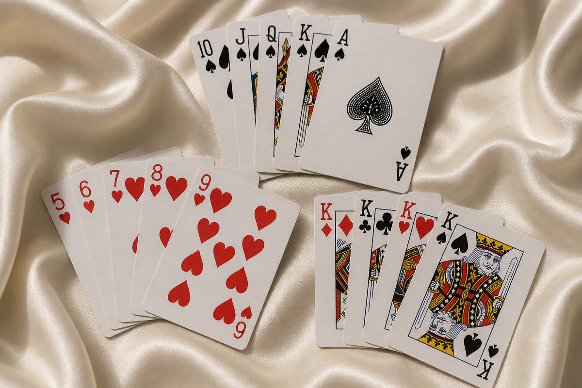 All poker card combinations